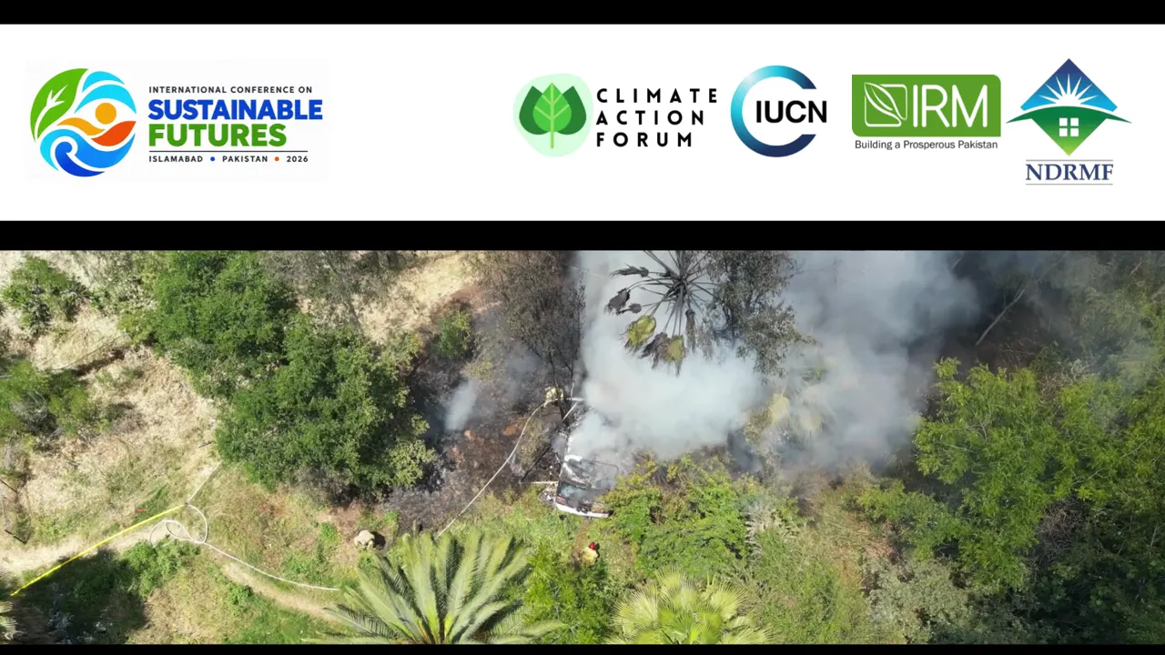 International Conference on Sustainable Futures 2026 video opening frame with partner logos